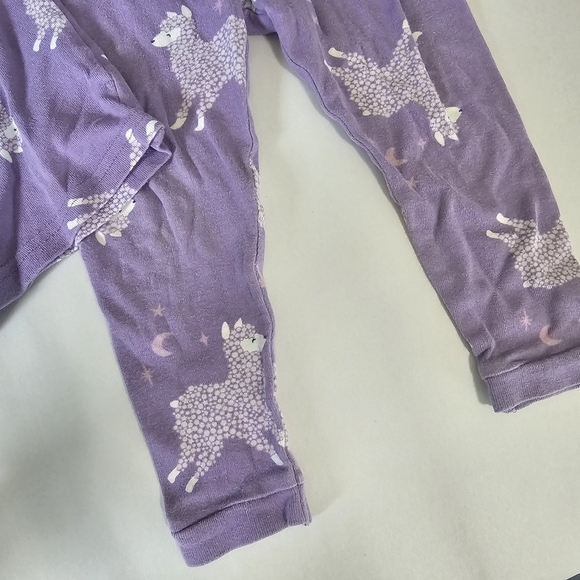 Carter's Just One You Baby Girl 18M Purple‎ Lamb Sheep Pajama Set Pants Top - Picture 4 of 9